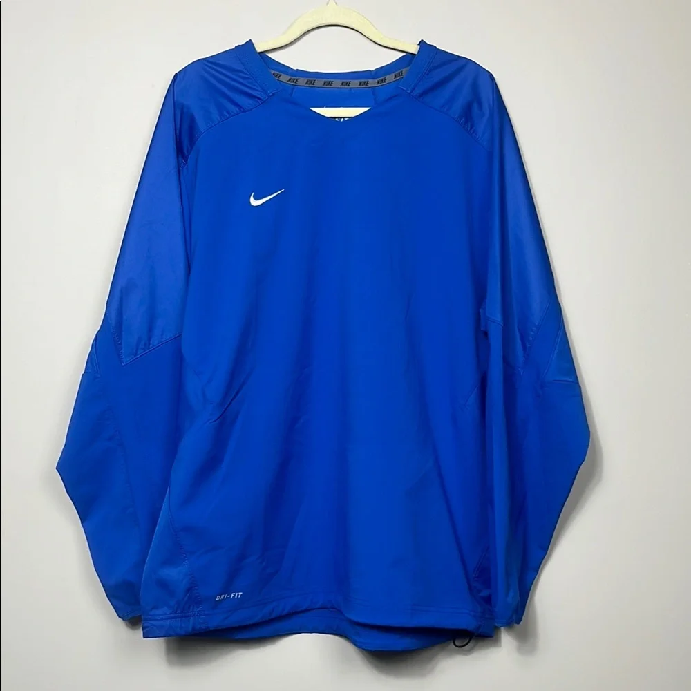Nike Blue Windbreaker Lightweight Baseball‎ Golf Pullover / SZ XL